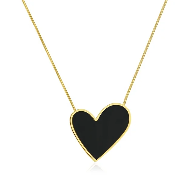 Black Heart Necklace