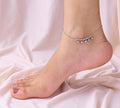 Silver Five Stone Anklet