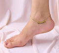 Golden Black Moti Anklet