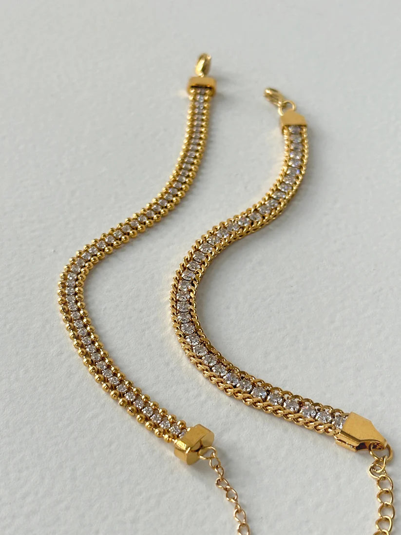 Dotted Chain Ziricon Bracelet