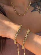 Dotted Chain Ziricon Bracelet