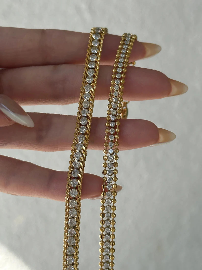 Dotted Chain Ziricon Bracelet