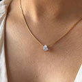 Drop Solitiare Necklace