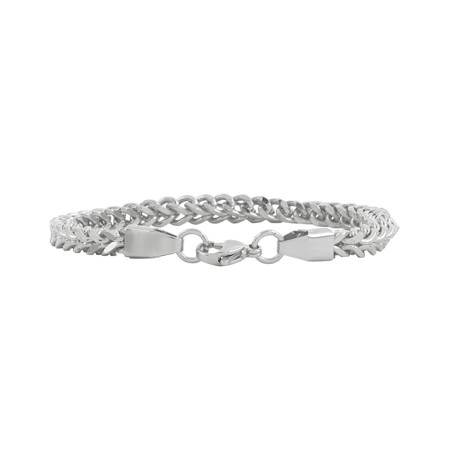 Silver Broad Men's Bracelet