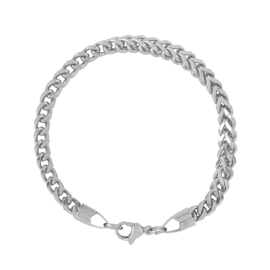 Silver Broad Men's Bracelet