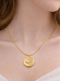 Sun-Moon Pearl Pendant Necklace