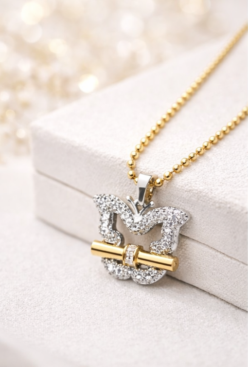 Silver Butterfly Necklace