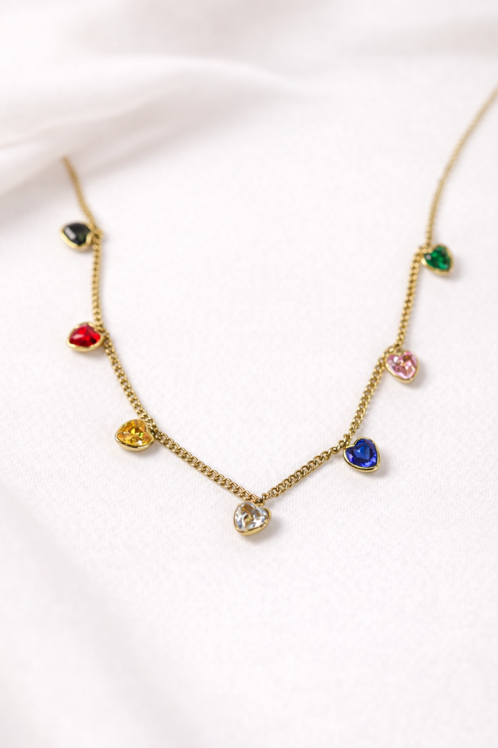 Multi Heart Choker Necklace