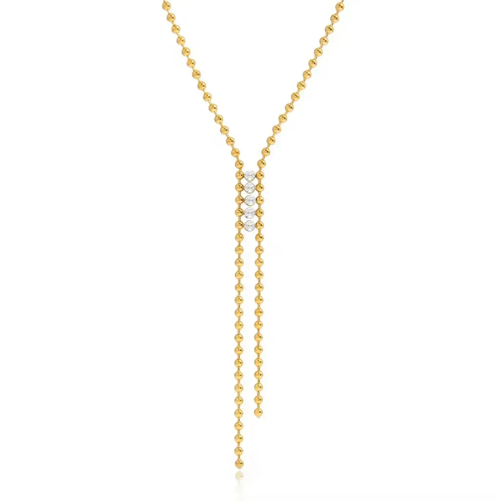 Double Layer Stone Necklace