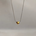Silver Chain Heart Necklace