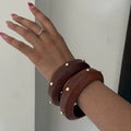 Polka Wooden Handmaade Bangles
